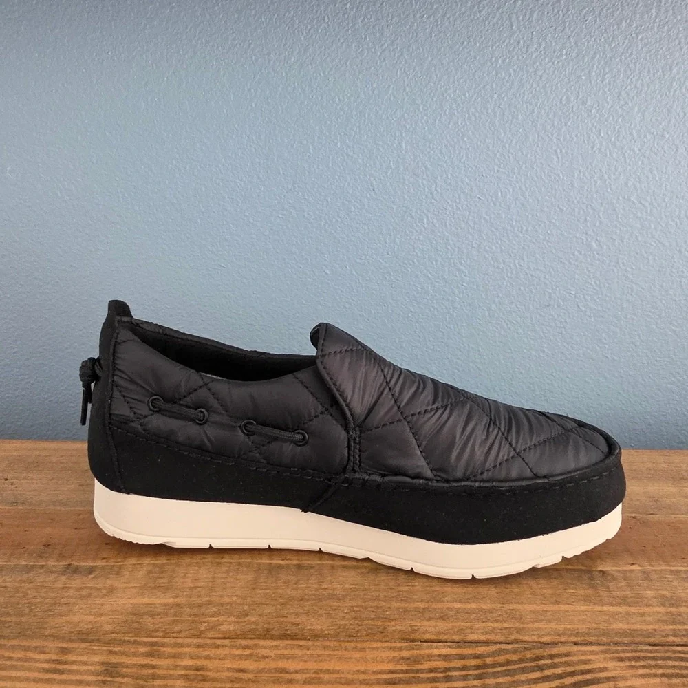 Sperry Mens Moc-Sider Nylon Black Quilted‎ Loafer Moccasin STS23793 Size 7.5